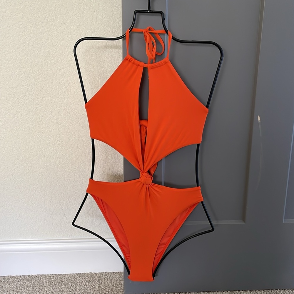 NEW Envya Santorini Halter Onepiece Orange